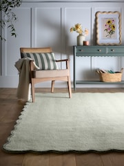 Origin Rugs Sage Seagrass Scalloped Elsie Rug - Image 1 of 4