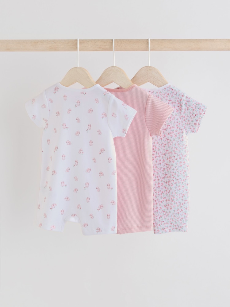Pink - Strampler mit Zwei-Wege-Reißverschluss im 3er-Pack (0M.–3J.) - Bild 2 von 10 Pink - Strampler mit Zwei-Wege-Reißverschluss im 3er-Pack (0M.–3J.) - Bild 2 von 10
