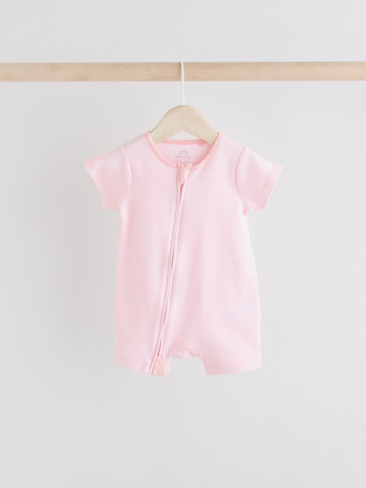 Rose - Lot de 3 barboteuses zippées bidirectionnelles (0mois3ans) - Image 5 of 10