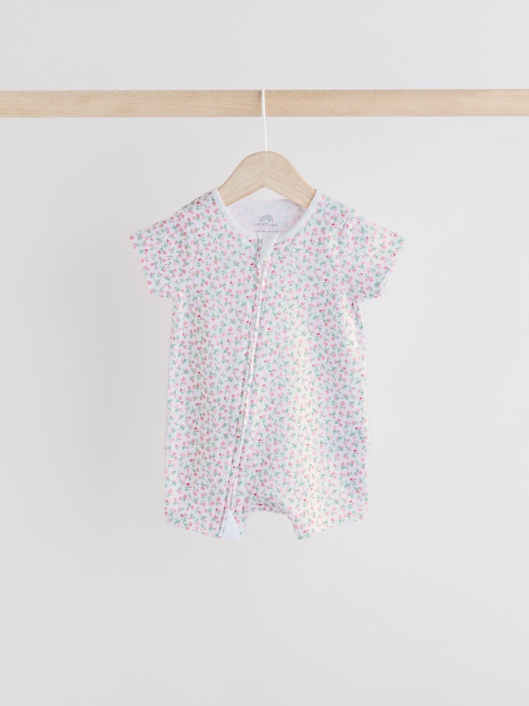Rose - Lot de 3 barboteuses zippées bidirectionnelles (0mois3ans) - Image 6 of 10