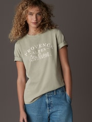 Green Heavyweight Short Sleeve Crew Neck T-Shirt - Image 1 of 7