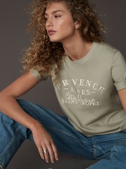 Green Heavyweight Short Sleeve Crew Neck T-Shirt - Image 2 of 7