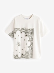 Print Paisley Print Short Sleeve 100% Cotton T-Shirt - Image 6 of 8