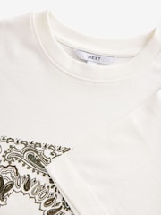 Print Paisley Print Short Sleeve 100% Cotton T-Shirt - Image 7 of 8