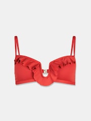 Mint Velvet Frill Plunge Bikini Top - Imagen 7 de 9