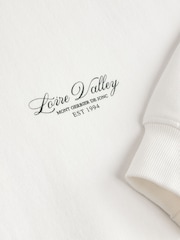 Ecru Relaxed Fit Back City Graphic Crew Neck Sweatshirt - Image 7 of 7
