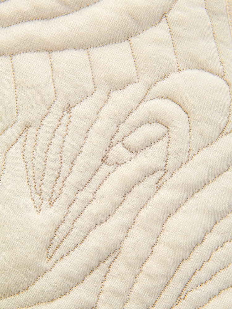 Ecru - Steppweste aus Jersey mit Muster - Bild 8 von 8 Ecru - Steppweste aus Jersey mit Muster - Bild 8 von 8