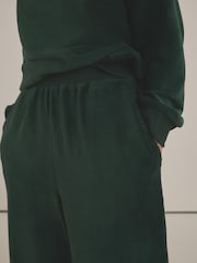 Vert forêt - Micro Corduroy Velvet Touch Graphique Amble Survêtement - Image 4 of 8
