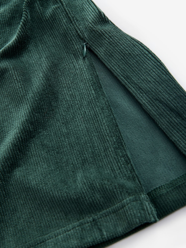 Vert forêt - Micro Corduroy Velvet Touch Graphique Amble Survêtement - Image 7 of 8