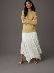 Lime Green Citrus Soft Touch Cosy Seam Crew Neck Jumper - Image 2 of 8