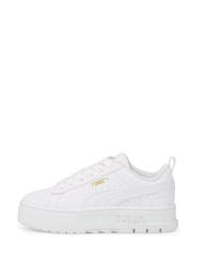 Puma White Kids Mayze Unisex Trainers - Image 1 of 6