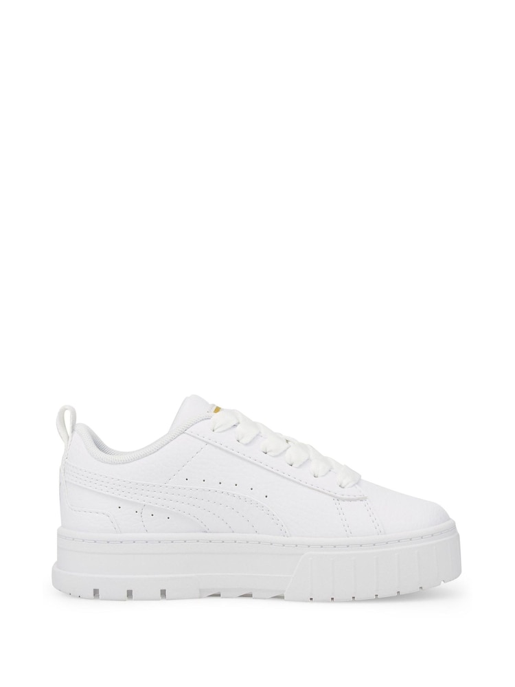 Puma White Kids Mayze Unisex Trainers - Image 2 of 6