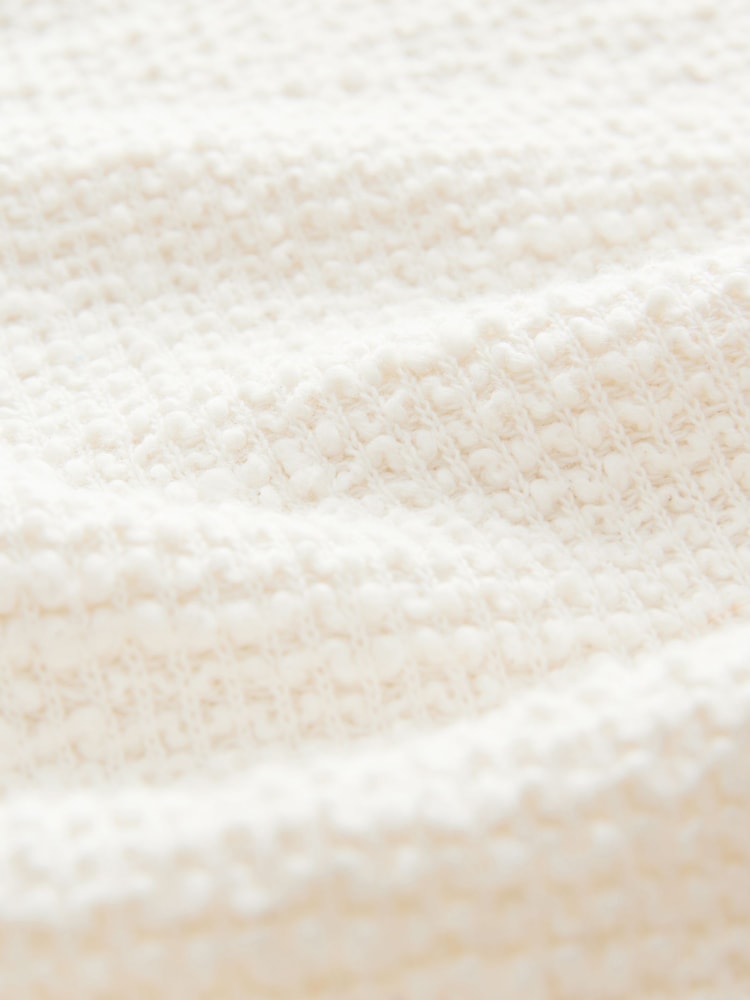 Neutral Textured Boucle Heavyweight Crew Neck Jumper - Image 7 of 7