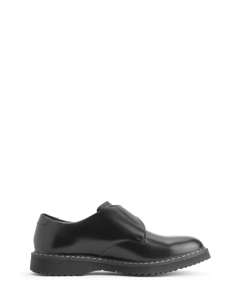 Start-Rite Eclipse Leather Monk Buckle School Black Shoes - Image 2 of 6 Start-Rite Eclipse Leather Monk Buckle School Black Shoes - Image 2 of 6