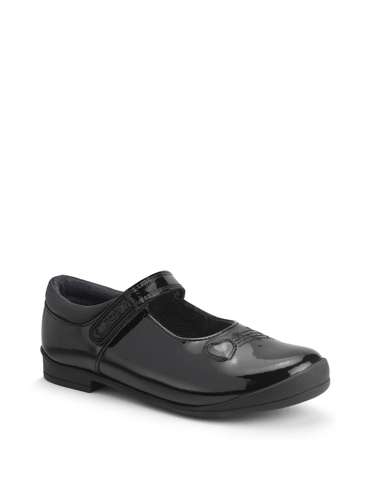 Start Rite Stardust Patent Leather Mary Jane School Black Shoes - Image 2 of 5