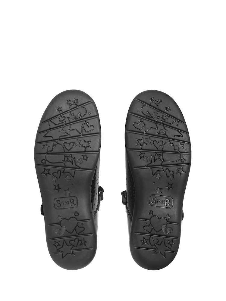 Start-Rite Hope Black Leather T Bar School Shoes - Image 6 of 6