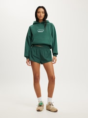 Cotton On Green Plush Premium Graphic Raglan Hoodie - Image 3 of 5