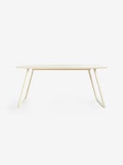 MADE.COM White Dwyer Ceramic Marble 6 Seater Fixed Dining Table - Image 5 of 5