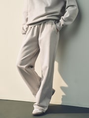 French Grey Wide Leg Tonal City Graphic Joggers - Image 3 of 7