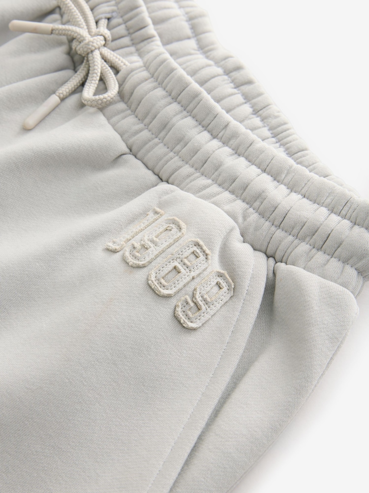French Grey Wide Leg Tonal City Graphic Joggers - Image 6 of 7