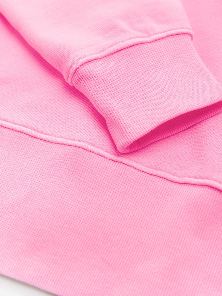 Fluro Rose - Sweat-shirt Col rond à ourlet brut délavé 100% coton - Image 10 of 11