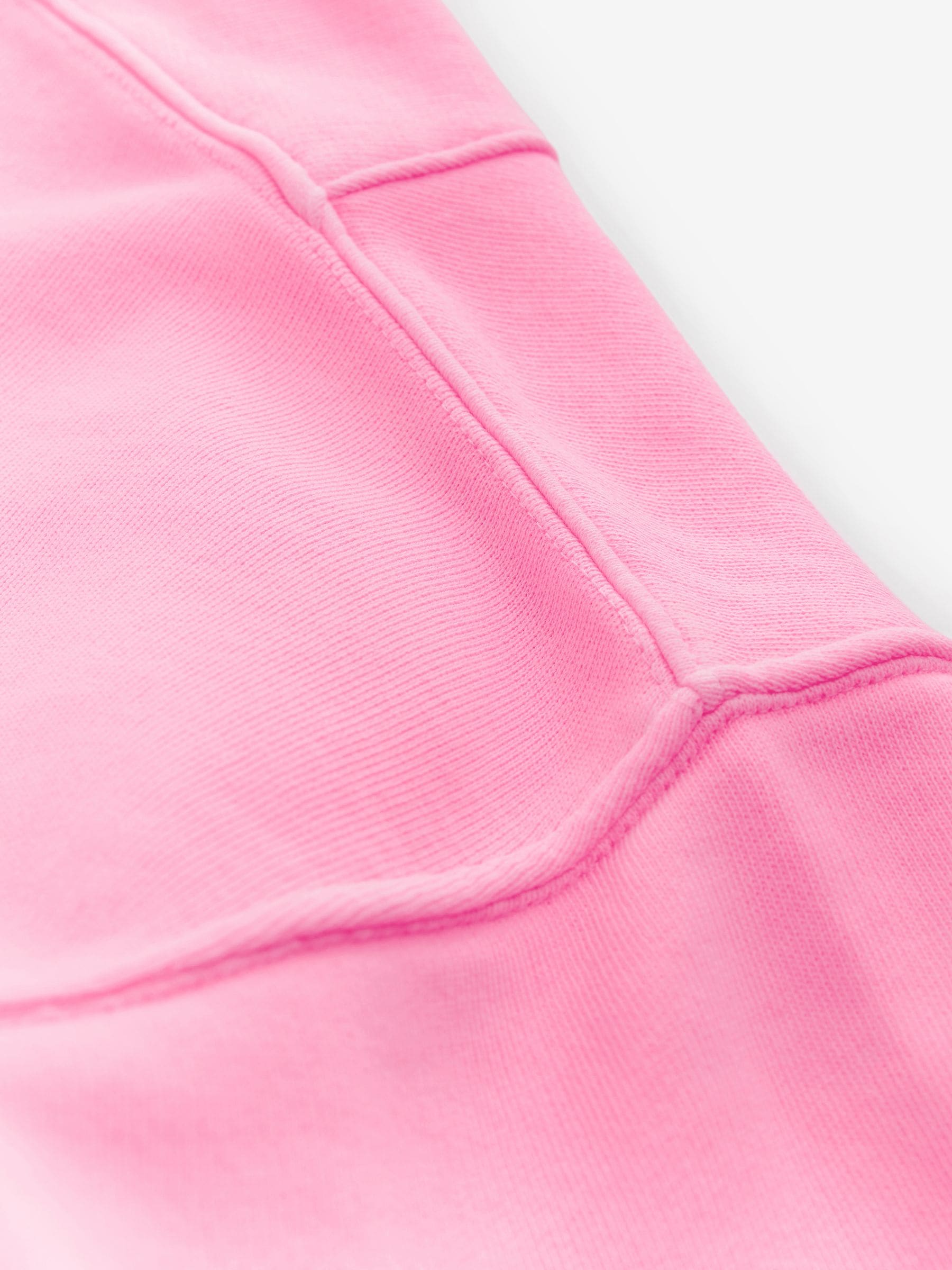 ★AMES-WORLDWIDE★LAYERED NECK SWEATSHIRT PINK★正規品/人気 Buy Fluro Pink Raw Hem Detail Washed Cotton Crew Neck