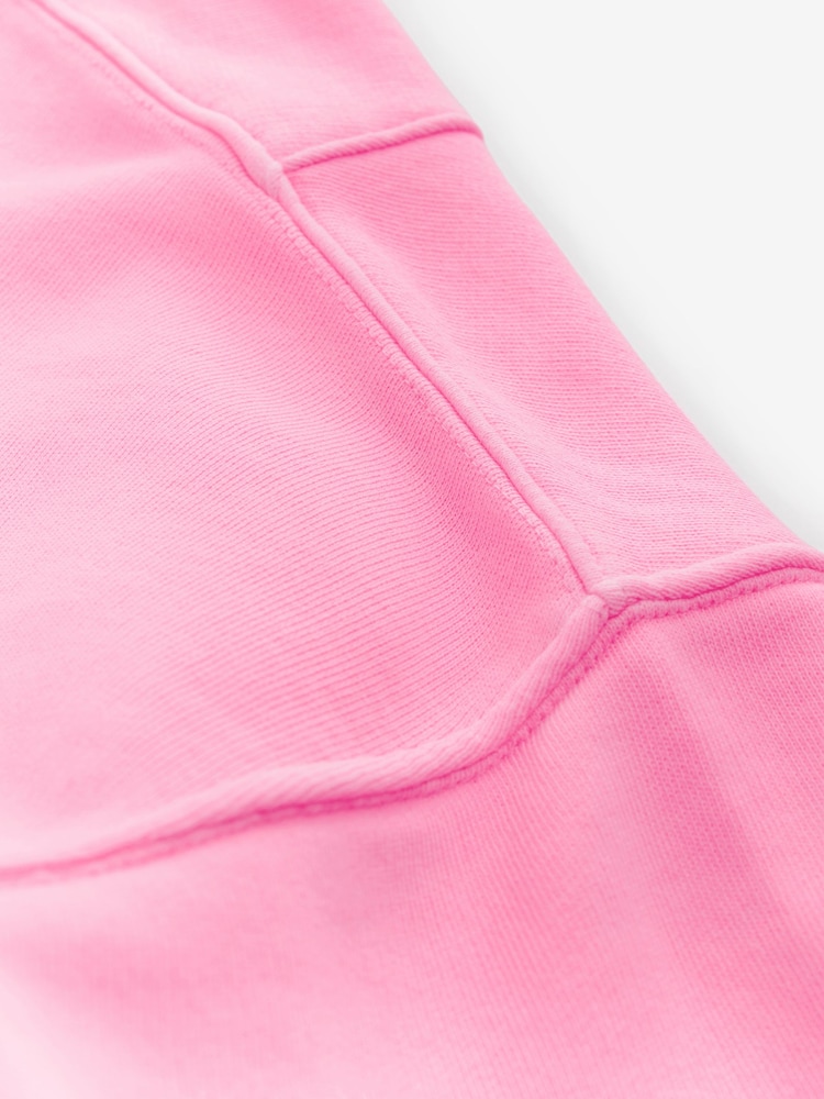 Fluro Rose - Sweat-shirt Col rond à ourlet brut délavé 100% coton - Image 8 of 11