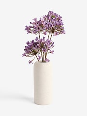 Purple Artificial Agapanthus Arrangement in a Tall Ceramic Vase - Image 3 of 3