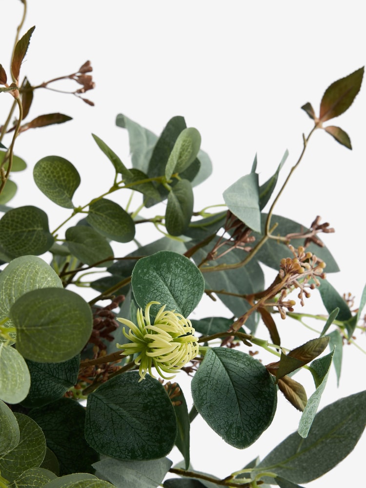 Green Artificial Foliage Arrangement in Lydford Vase - Image 5 of 5 Green Artificial Foliage Arrangement in Lydford Vase - Image 5 of 5