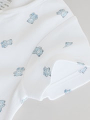 Blue Two Way Zip Baby Rompers 3 Pack (0mths-3yrs) - Image 10 of 12