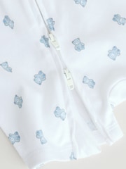 Blue Two Way Zip Baby Rompers 3 Pack (0mths-3yrs) - Image 12 of 12