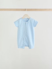 Blue Two Way Zip Baby Rompers 3 Pack (0mths-3yrs) - Image 6 of 12