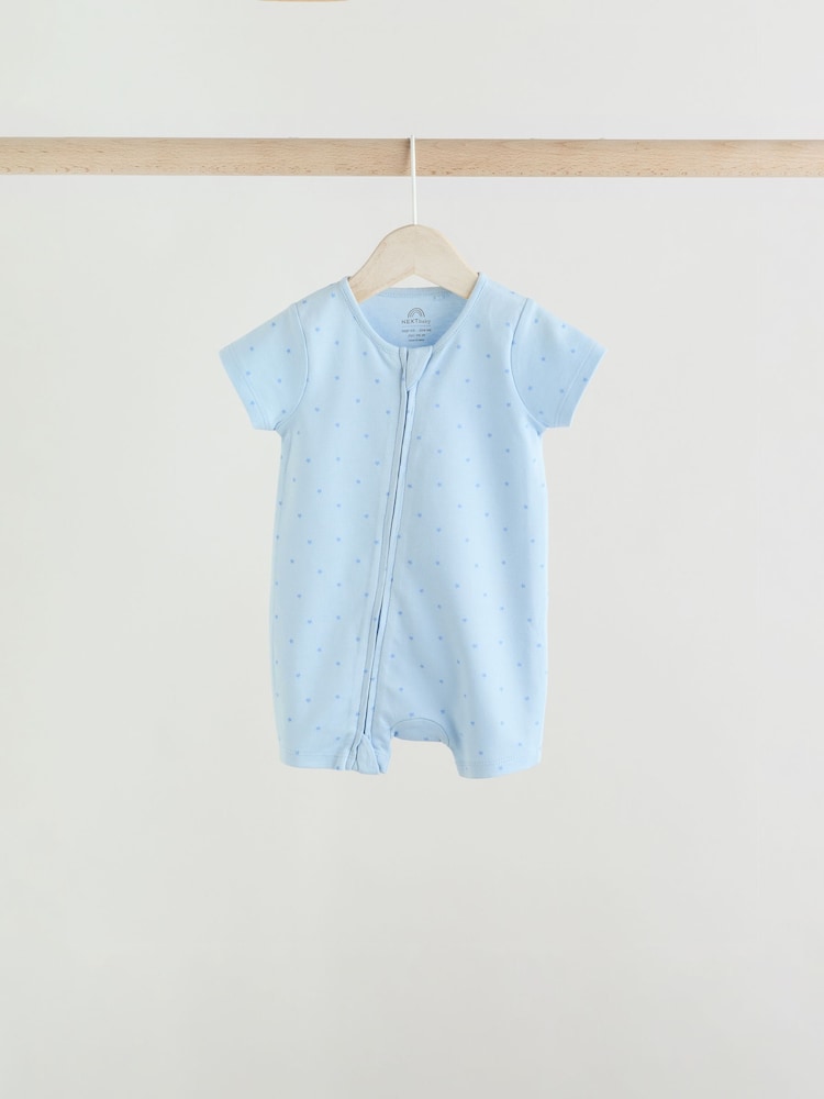 Blau - Baby-Strampler mit Zwei-Wege-Reißverschluss im 3er Pack (0 Monate bis 3 Jahre) - Image 6 of 12