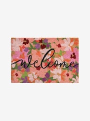 Pink Floral Coir Doormat - Image 5 of 7