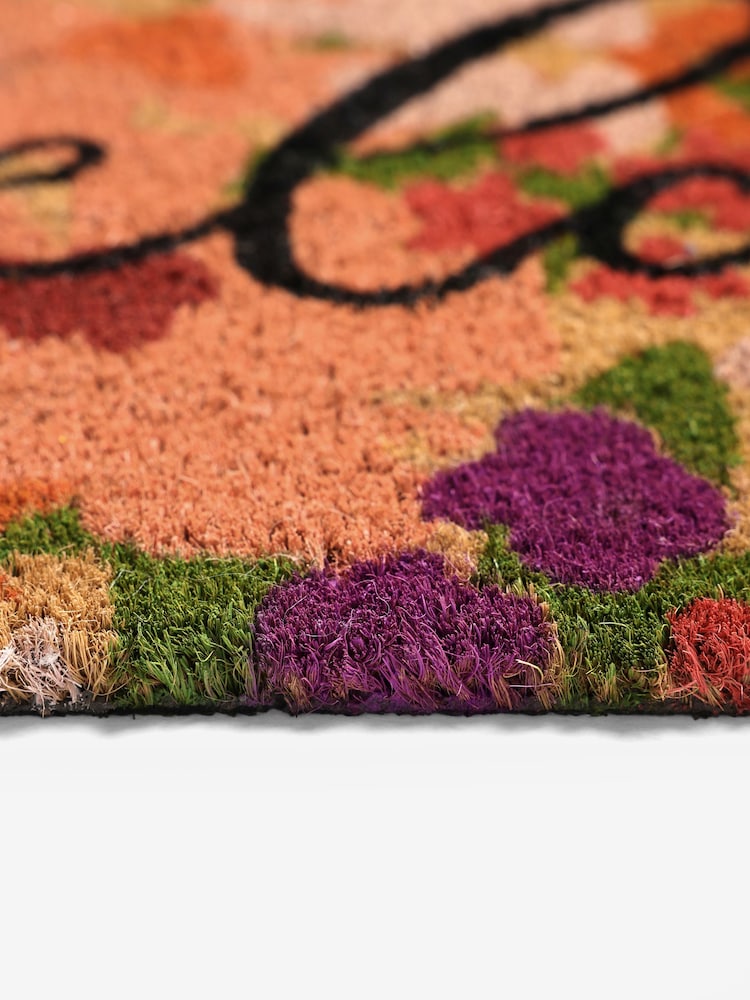 Paillasson Fleuri en corail - Image 6 of 7