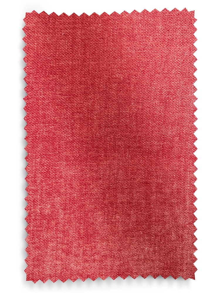 Opulent Chenille Coral Pink Larson Highback Armchair - Image 10 of 10