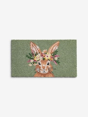 Green Bunny Floral Doormat - Image 5 of 7