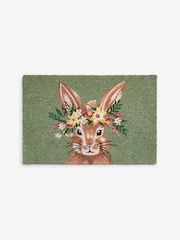 Green Bunny Floral Doormat - Image 6 of 7