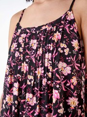 Roman Pink Floral Print Pleat Front Cami Top - Image 5 of 5