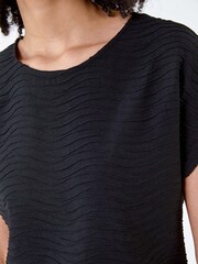 Roman Plain Wave Textured Stretch Top - Imagen 5 de 5