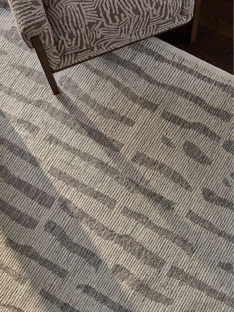Natural Bronx Textured Abstract Rug - Image 2 of 6