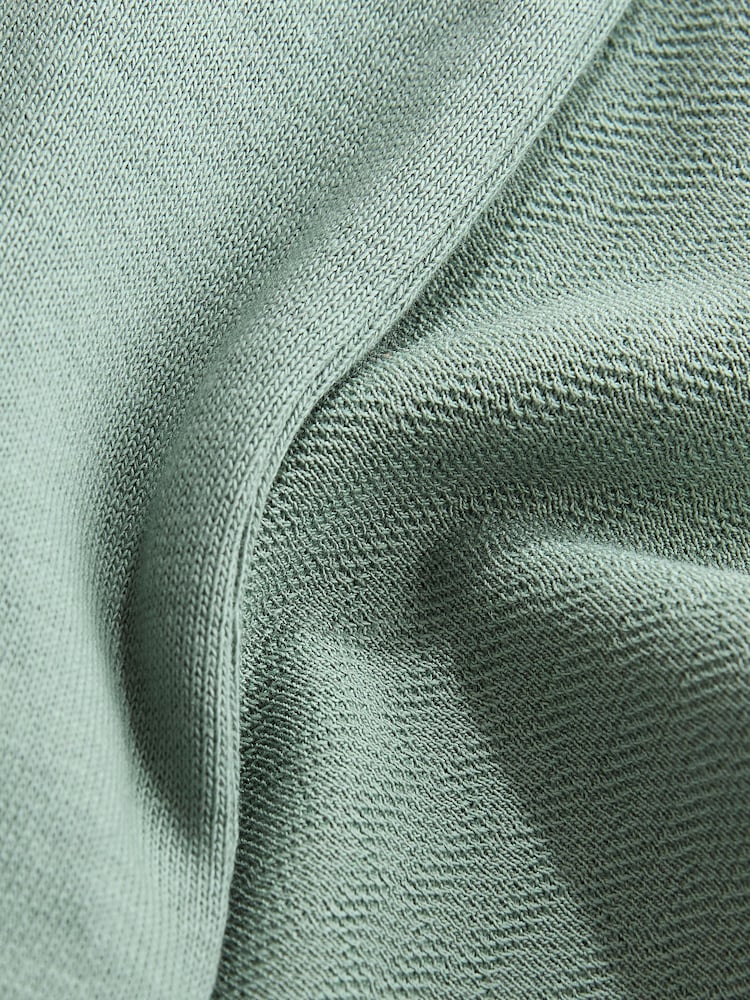 Vert sauge Vert Texture - Ensemble polo et short à col zippé Manchester Courts (3manches - ans7ans) - Image 6 of 7