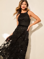 Lipsy Premium Sequin Applique бретелька на шею Prom средних размеров платья - Image 2 of 4