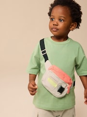 Khaki Green Short Sleeve Bumbag T-Shirt & Shorts Set (3mths-7yrs) - Image 2 of 8