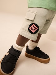 Khaki Green Short Sleeve Bumbag T-Shirt & Shorts Set (3mths-7yrs) - Image 7 of 8