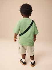 Khaki Green Short Sleeve Bumbag T-Shirt & Shorts Set (3mths-7yrs) - Image 8 of 8