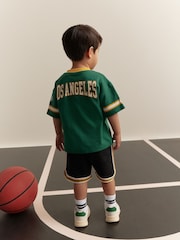 Green American Football Short Sleeve Jersey Shirt & Shorts Set (3mths-7yrs) (3mths-7yrs) - Image 6 of 12