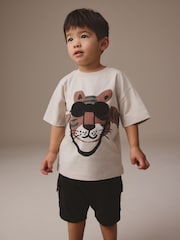 Stone Short Sleeve T-Shirt & Utility Shorts Set (3mths-7yrs) - Image 1 of 8