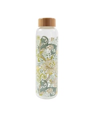 William Morris Blue Golden Lily 600ml Glass Water Bottle - Image 3 of 3