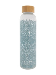 William Morris Blue Brother Rabbit 600ml Glass Water Bottle - Image 3 of 3